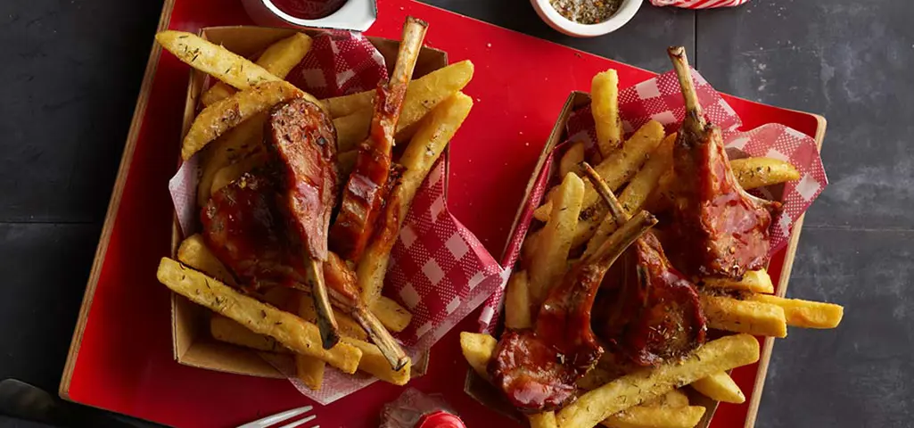 Sticky Lamb Rib Loaded Fries | Menu Ideas & Recipes
