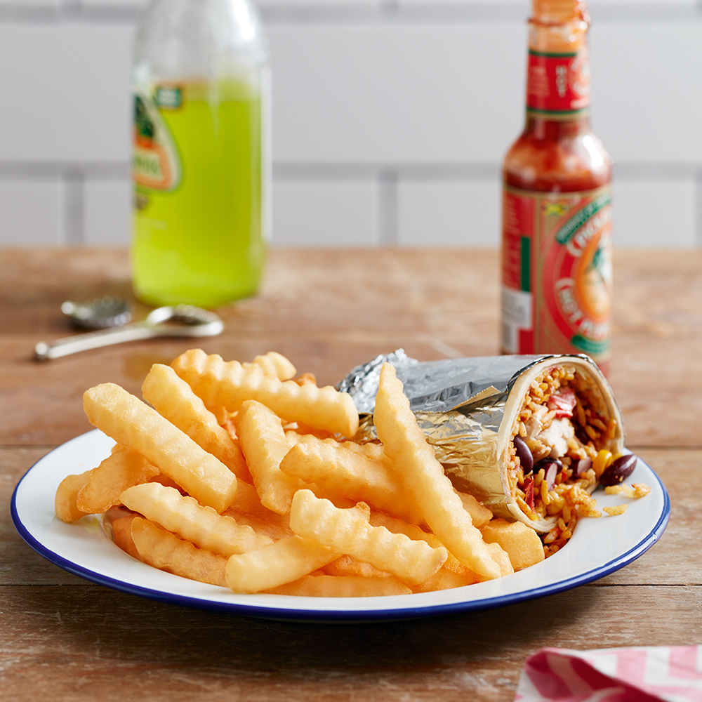 Dish made using McCain Crinkle Cut Fries 13mm