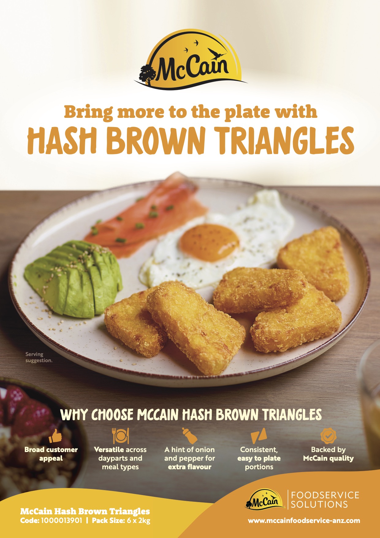 Mccain Hash Brown Triangles