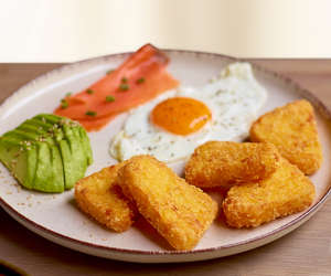 Dish made using McCain Hash Brown Triangles