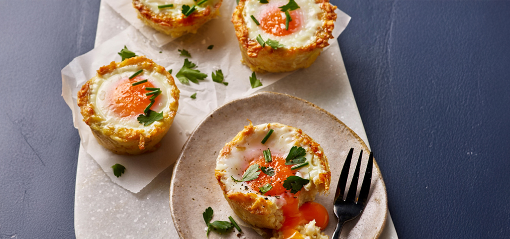 Baked Hash Brown & Egg Cups