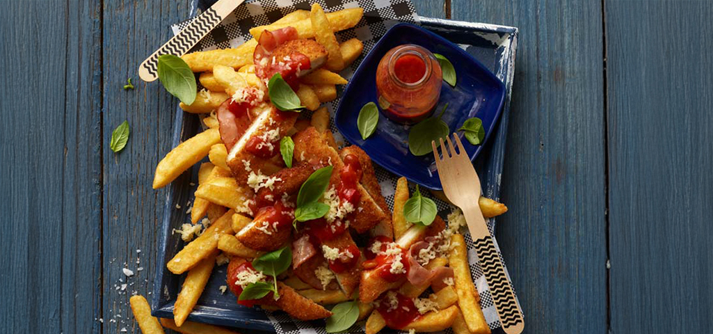 Loaded Chicken Parma Fries