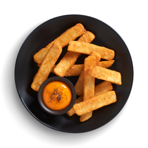 Dish made using McCain Beer Batter Steak Fries