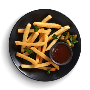 Dish made using McCain Fast Fry Straight Cut Fries 10mm