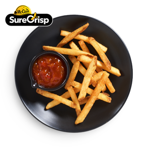 Dish made using McCain SureCrisp™ Skin-On 9mm Fries
